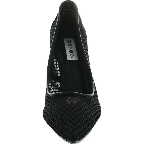Steve Madden Womens CLASSIE Black Laceless Mesh Pumps Shoes NWOB - Picture 3 of 4